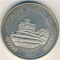Лихтенштейн 5 экю 1994 год - Unusual