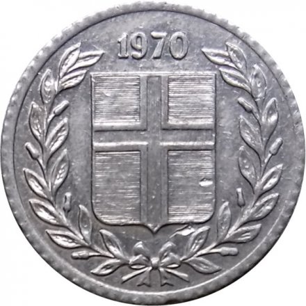 Исландия 10 эйре 1970 год