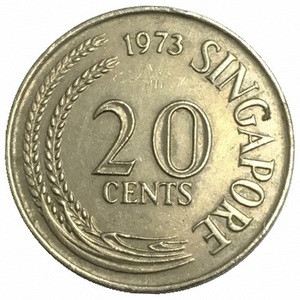 Сингапур 20 центов 1973 год - Рыба-меч