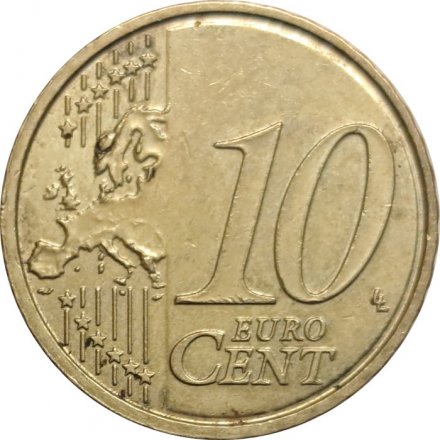 Бельгия 10 евроцентов 2011 год - Король Альберт II