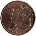 Германия 1 евроцент 2010 год (J)