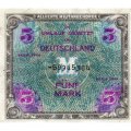 Германия 5 марок 1944 год - Советская зона оккупации - VF+