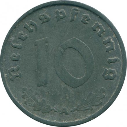 Третий Рейх 10 рейхспфеннигов 1941 год (A)