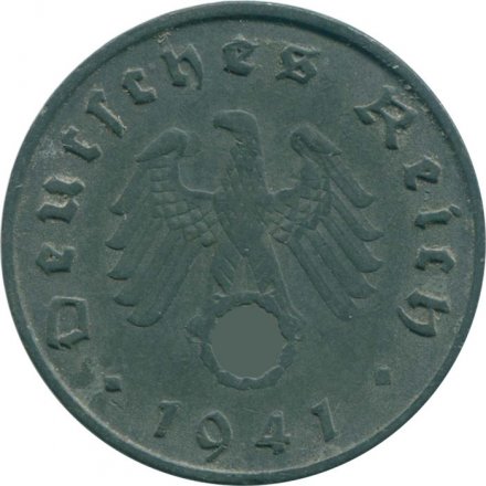 Третий Рейх 10 рейхспфеннигов 1941 год (A)