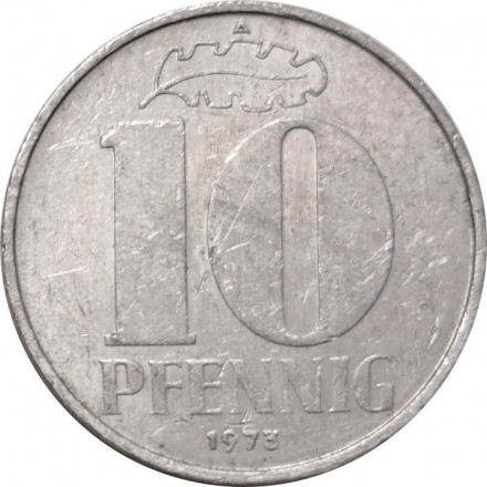 ГДР 10 пфеннигов 1973 год (A)