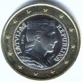 Латвия 1 евро 2016 год - Аллегорический образ Латвии