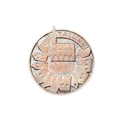 Значок Эстония. Таллин (Tallinn). Старый город. Ратушная площадь