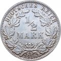 Германия 1/2 марки 1916 год (А)