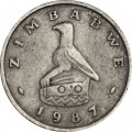 Зимбабве 10 центов 1987 год - Баобаб. Хунгве