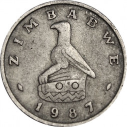 Зимбабве 10 центов 1987 год - Баобаб. Хунгве