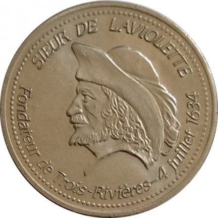 Жетон Sieur de Laviolette. Командир Труа-Ривьера