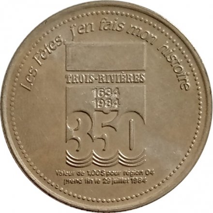 Жетон Sieur de Laviolette. Командир Труа-Ривьера