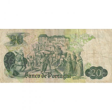 Португалия 20 эскудо 1971 год - тип 1 - F