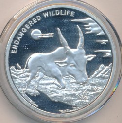 Монета Конго, Демократическая республика 10 франков 2007 год - Антилопа