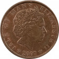 Остров Мэн 1 пенни 2007 год (Отметка &quot;BA&quot; на реверсе)