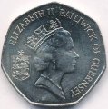 Гернси 50 пенсов 1990 год - Фрезия