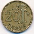 Финляндия 20 пенни 1965 год