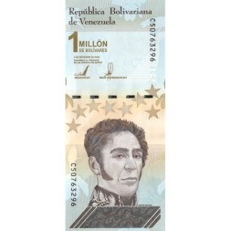 Венесуэла 1000000 боливаров 2020 (2021) год - Симон Боливар. Сцены из битвы при Карабобо - UNC