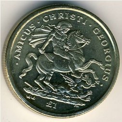Гибралтар 1 фунт 2003 год
