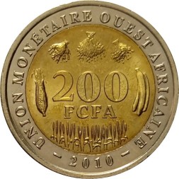 Западная Африка (BCEAO) 200 франков 2010 год