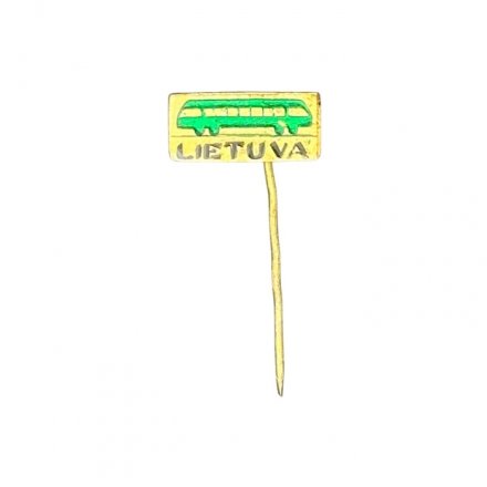 Значок-иголка Литва. Lietuva. Автобус