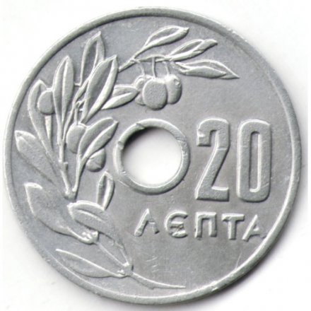 Греция 20 лепт 1959 год