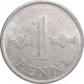Финляндия 1 пенни 1969 год - Крест святого Иоанна (Al)