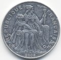 Новая Каледония 5 франков 2008 год
