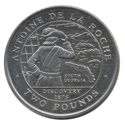 Южная Джорджия и Южные Сэндвичевы острова 2 фунта 2000 год - Антони де ла Роше