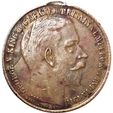 Медаль Коронация Георга V. 1911. In commemoration of the coronation of king and queen Mary (без ушка)