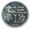 Франция 1,5 евро 2003 год - 500 лет написанию Моны Лизы