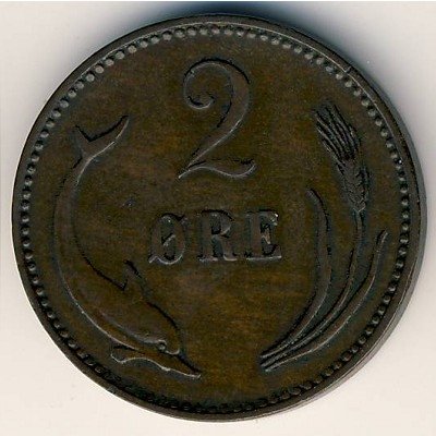Дания 2 эре 1897 год