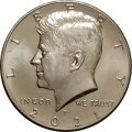 США 1/2 доллара 2021 год - Джон Кеннеди (P)