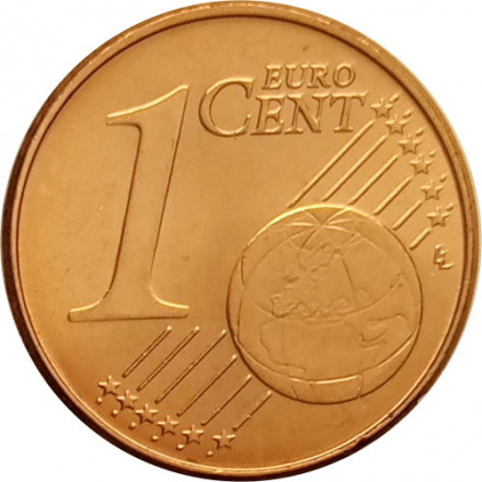 Португалия 1 евроцент 2009 год UNC