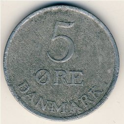 Дания 5 эре 1963 год