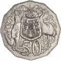 Австралия 50 центов 1978 год - Кенгуру и страус (герб)