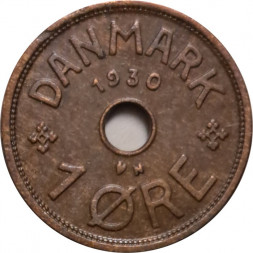 Дания 1 эре 1930 год