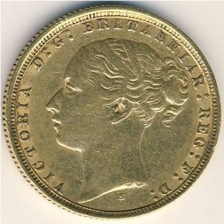 Австралия 1 соверен 1884 год