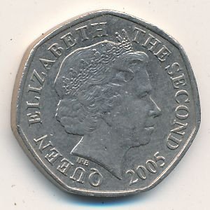 Джерси 20 пенсов 2005 год