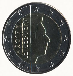 Люксембург 2 евро 2017 год - Великий герцог Люксембурга Анри