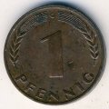 ФРГ 1 пфенниг 1949 год - G