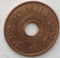 Палестина 10 мил 1942 год