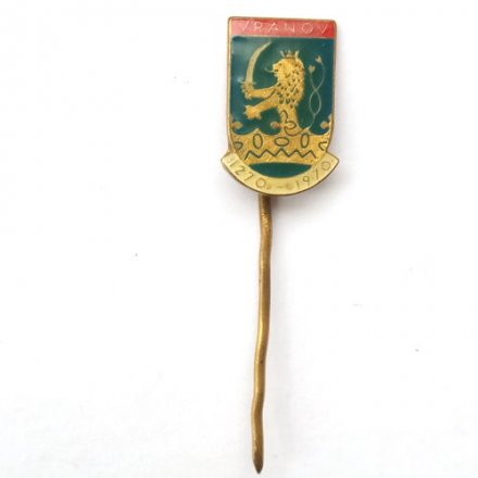 Значок-иголка Vranov. Вранов-над-Топлёу. Словакия 1270-1970