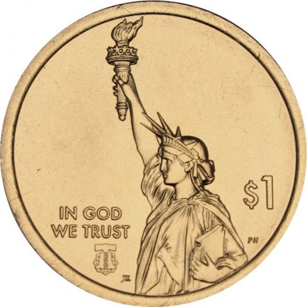 США 1 доллар 2026 год - Американские инновации - Айова. Норман Борлоуг, отец Зелёной революции (P)