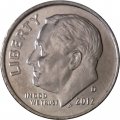 США 1 дайм (10 центов) 2012 год - Франклин Рузвельт (D)