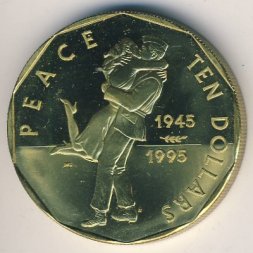 Маршалловы острова 10 долларов 1995 год