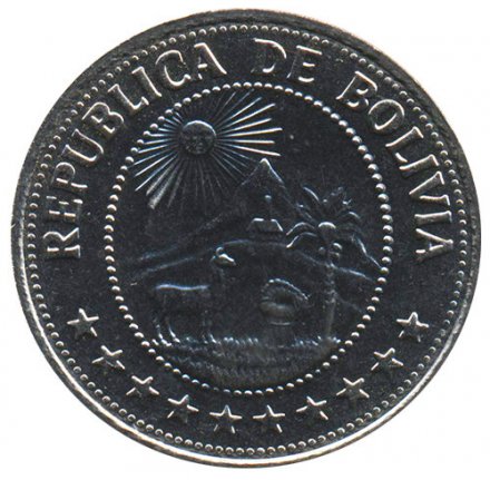 Боливия 50 сентаво 1978 год