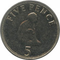 Гибралтар 5 пенсов 2008 год