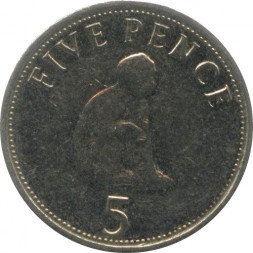 Гибралтар 5 пенсов 2008 год