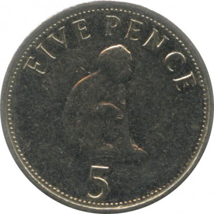 Гибралтар 5 пенсов 2008 год